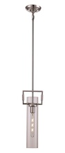  PND-2155 PC - Mie Collection 1-light, 7-inch, Glass Cylinder Mini Pendant